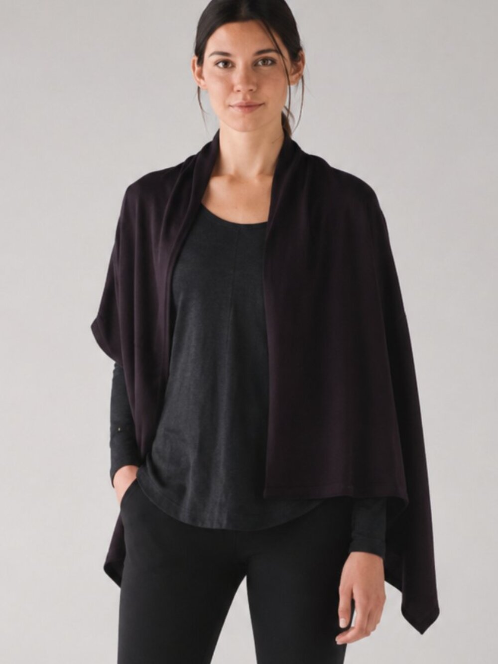 LULULEMON Vinyasa Wrap Running Luon Spray Jacquard Black Cherry Black / Black OS